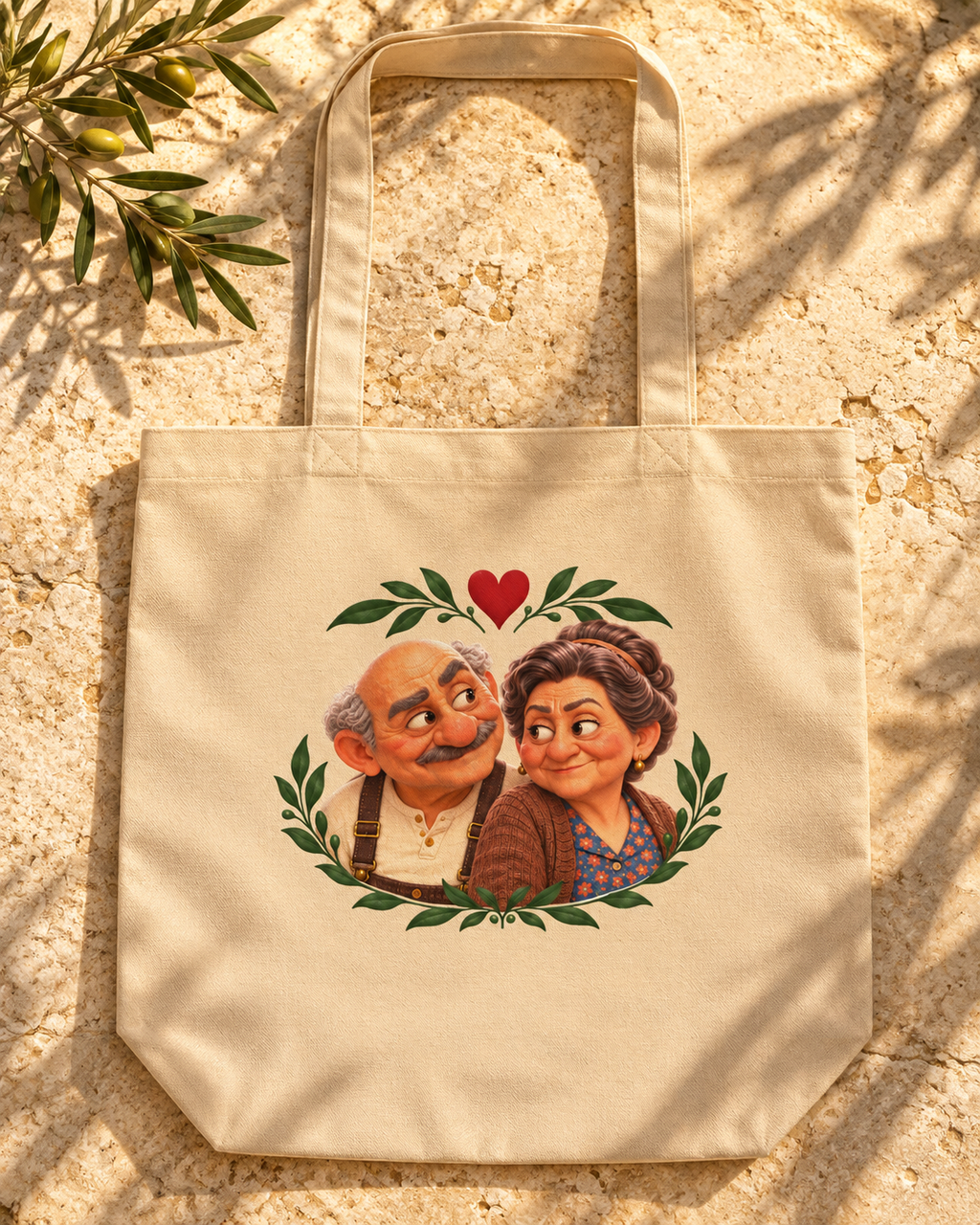 Nonno & Nonna Organic Cotton Tote Bag — NonnoToons